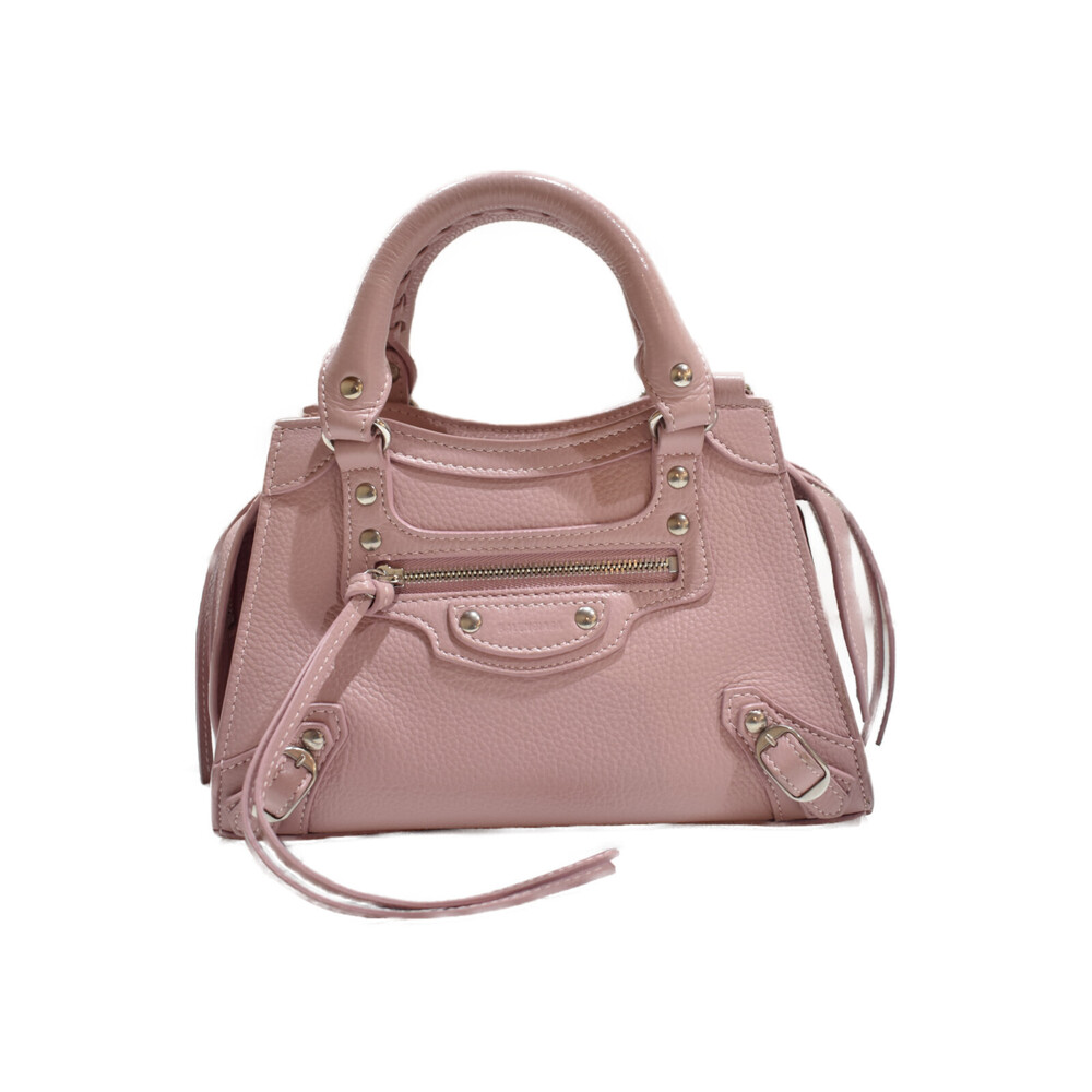BALENCIAGA Neo Classic City Pink Leather Handbag Shoulder Bag